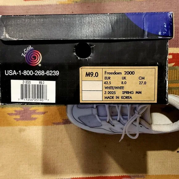 Z-COIL Freedom 2000 - Leather Athletic Comfort Shoes - Euro 42.5 / W 11M / M 9M - Picture 2 of 16